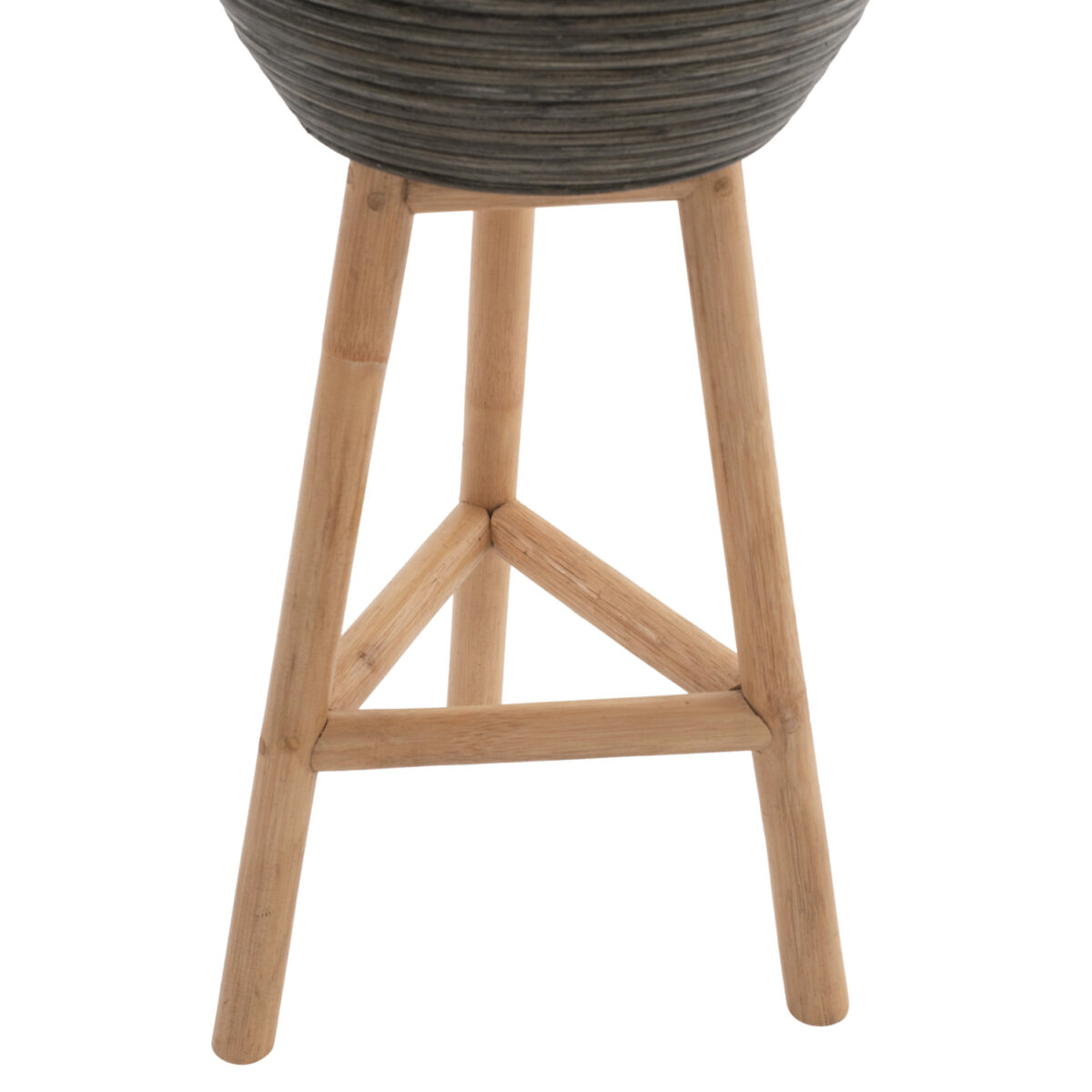 ΓΛΑΣΤΡΑ ΑΠΟ RATTAN ΚΑΙ BAMBOO HM7815 31x30x80Yεκ. ΦΥΣΙΚΟ - ΠΡΑΣΙΝΟ - Image 4