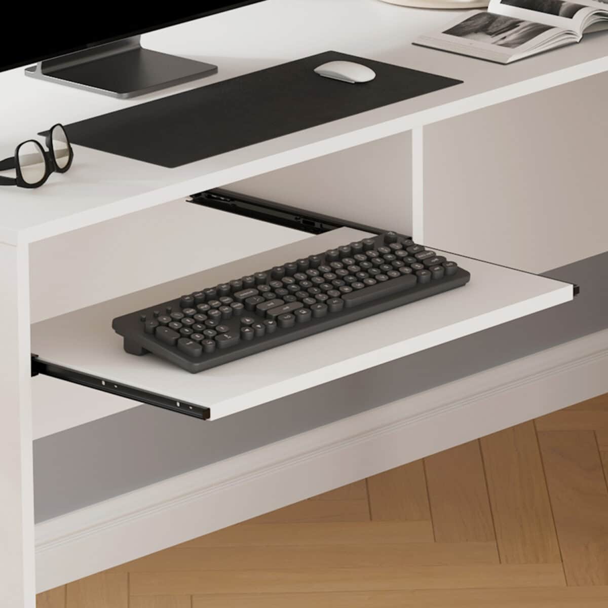 ΓΩΝΙΑΚΟ ΓΡΑΦΕΙΟ SHIG HM2135.03 MDF ΣΕ ΛΕΥΚΟ 140x120x75Υεκ - Image 5