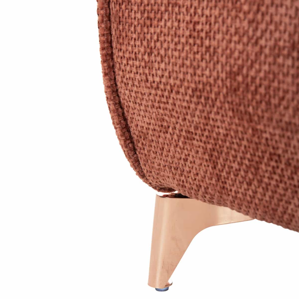 ΓΩΝΙΑΚΟΣ ΑΝΑΣΤΡΕΨ. ΚΑΝΑΠΕΣ-ΚΡΕΒΑΤΙ MAILO HM6071.04 ΠΟΡΤΟΚΑΛΙ ΥΦΑΣΜΑ-ΜΕΤΑΛ.ΠΟΔΙ 300x150x80Υεκ - Image 10