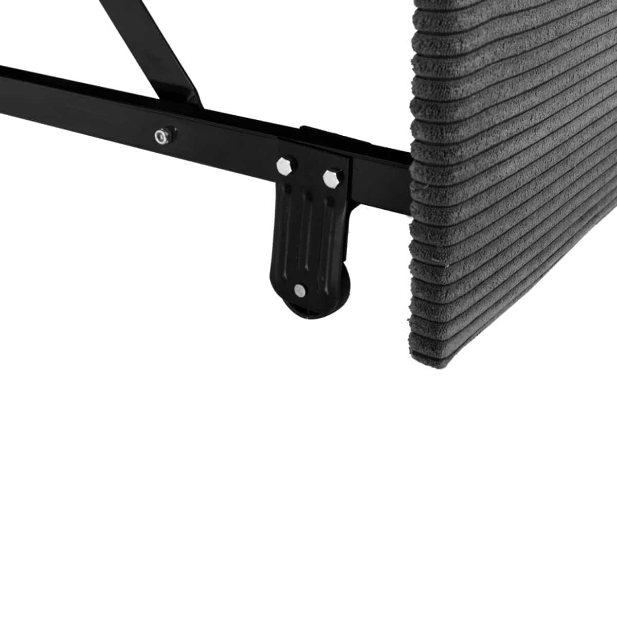 ΓΩΝΙΑΚΟΣ ΚΑΝΑΠΕΣ-ΚΡΕΒΑΤΙ ΜΕ ΑΠΟΘ.ΧΩΡΟ ALDO HM3276.02R ΑΝΘΡΑΚΙ ΥΦΑΣΜΑ 256x159x87Υεκ. - Image 8