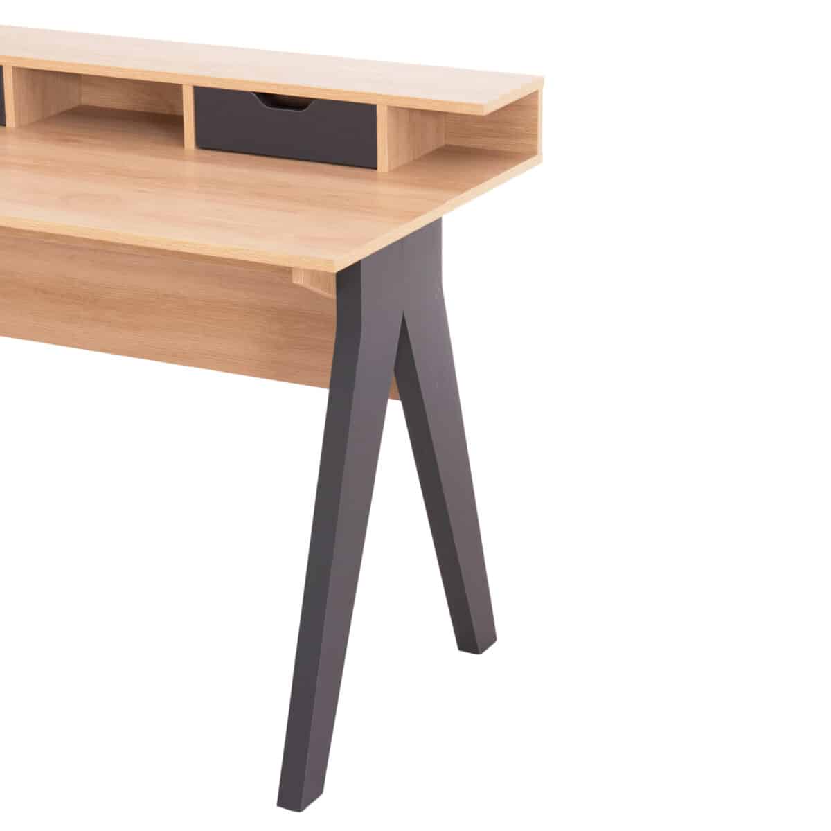 ΓΡΑΦΕΙΟ REXIN HM18290 ΜΕΛΑΜΙΝΗ ΣΕ SONAMA-ΓΚΡΙ 120x19-59x75-85,5ΥΥεκ. - Image 7