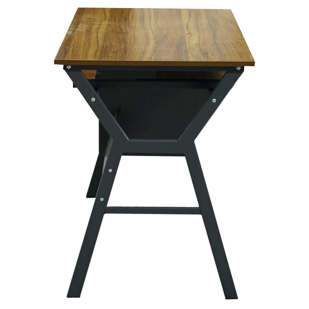 ΓΡΑΦΕΙΟ VITINO HM2130.03 ΜΕΛΑΜΙΝΗ-ΜΕΤΑΛΛΟ ΣΕ ΚΑΡΥΔΙ-ΓΚΡΙ 120X60X76εκ. - Image 5