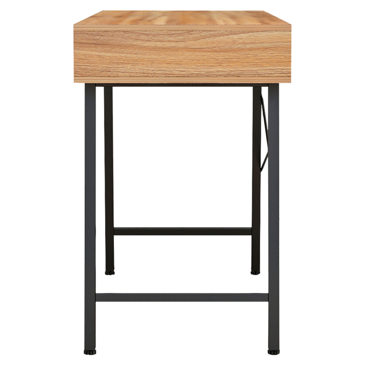 ΓΡΑΦΕΙΟ ΚΑΡΥΔΙ-ΓΚΡΙ ΜΕ ΜΑΥΡΟ ΜΑΤ ΣΚΕΛΕΤΟ HM2128.03 120x48x76,5Υ εκ. - Image 4