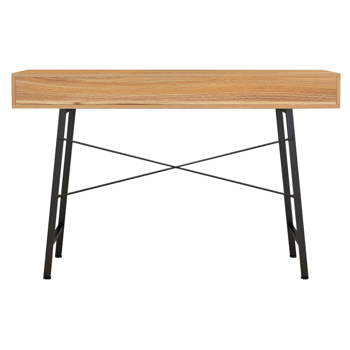 ΓΡΑΦΕΙΟ ΚΑΡΥΔΙ-ΓΚΡΙ ΜΕ ΜΑΥΡΟ ΜΑΤ ΣΚΕΛΕΤΟ HM2128.03 120x48x76,5Υ εκ. - Image 6