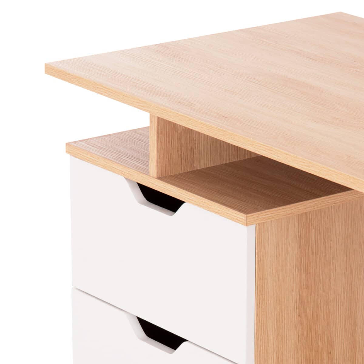 ΓΡΑΦΕΙΟ ΜΕ ΣΥΡΤΑΡΙΑ COLT HM18291 ΜΕΛΑΜΙΝΗ ΣΕ ΛΕΥΚΟ-SONAMA 120x53x75Υεκ. - Image 8