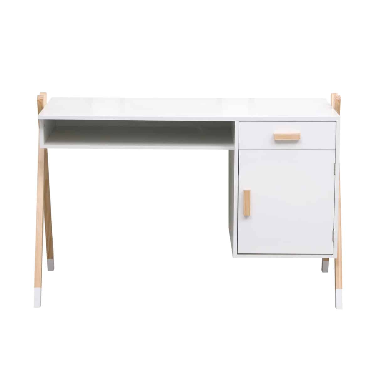 ΓΡΑΦΕΙΟ ΠΑΙΔΙΚΟ PASCHAL HM2496.03 ΜΕΛΑΜΙΝΗ-ΞΥΛΟ ΠΕΥΚΟΥ 120x55x75Υεκ - Image 4
