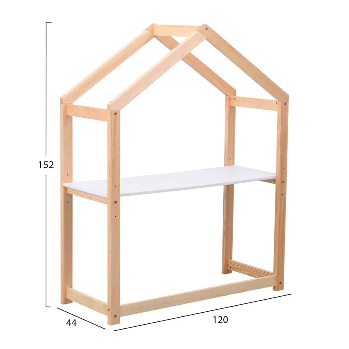 ΓΡΑΦΕΙΟ ΠΑΙΔΙΚΟ PEPE HM2498.03 ΞΥΛΟ ΠΕΥΚΟΥ ΣΕ ΦΥΣΙΚΟ-ΜΕΛΑΜΙΝΗ 120x44x152Υεκ - Image 3