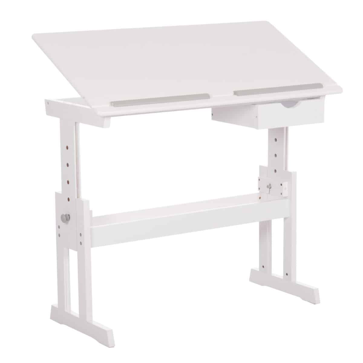 ΓΡΑΦΕΙΟ/ΣΧΕΔΙΑΣΤΗΡΙΟ ASCENT HM18289 MDF ΣΕ ΛΕΥΚΟ 109x55x87,5Υεκ