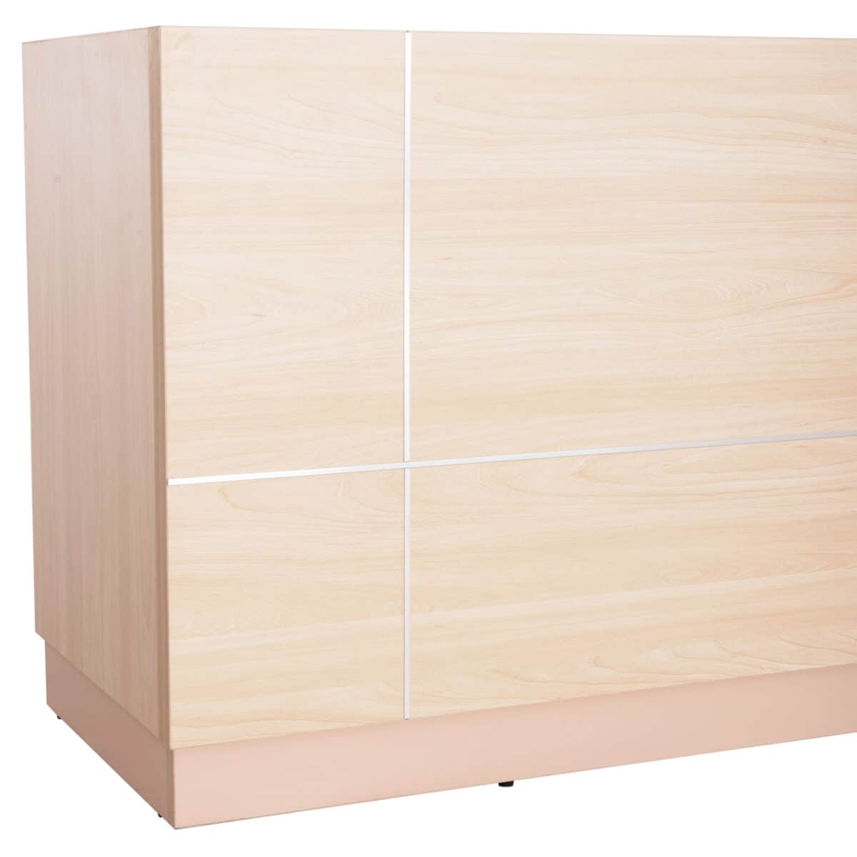 ΓΡΑΦΕΙΟ ΥΠΟΔΟΧΗΣ DALTON HM2068.02 ΜΕΛΑΜΙΝΗ ΣΕ SONAMA-ΜΠΕΖ 240x80x106Υεκ. - Image 6