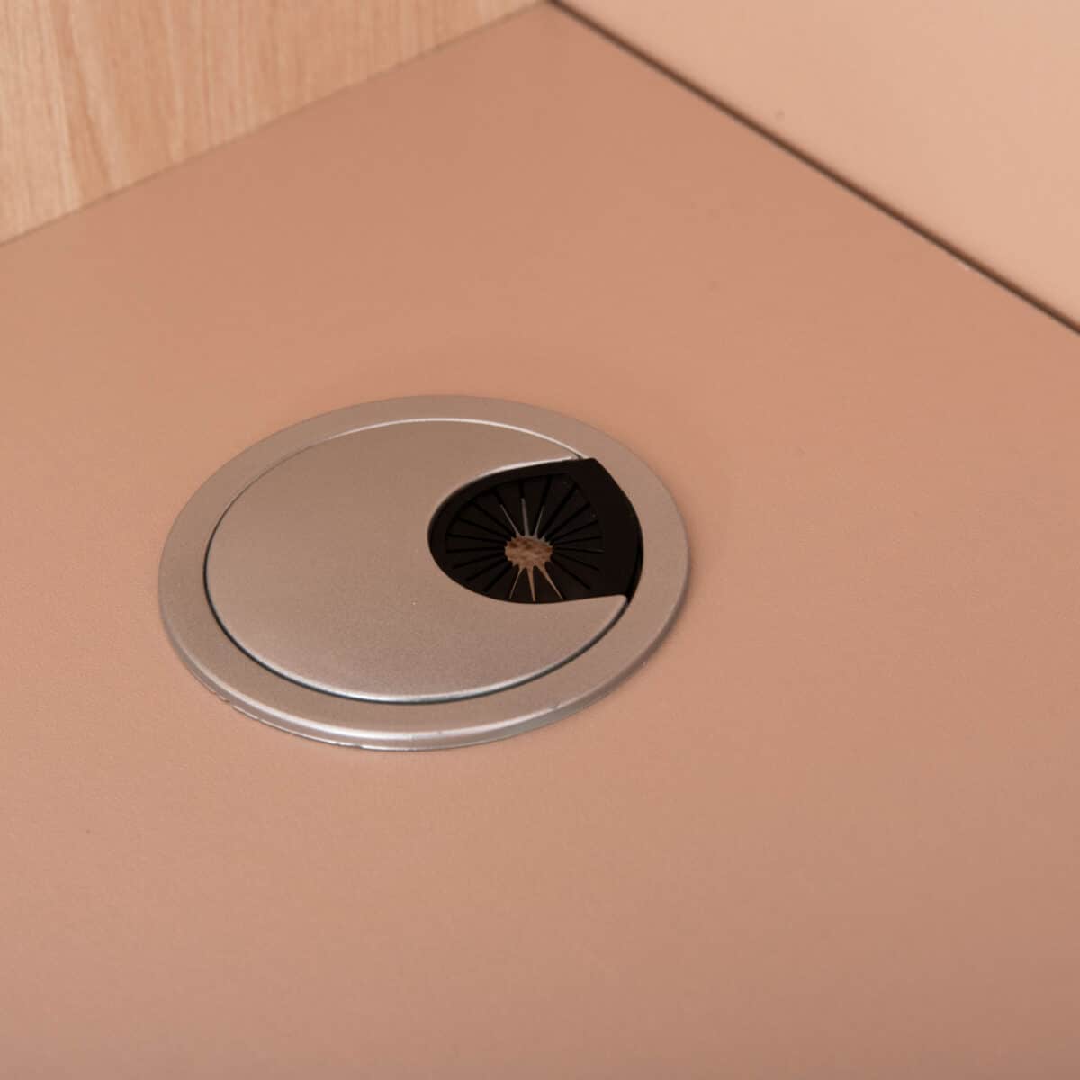 ΓΡΑΦΕΙΟ ΥΠΟΔΟΧΗΣ DALTON HM2068.02 ΜΕΛΑΜΙΝΗ ΣΕ SONAMA-ΜΠΕΖ 240x80x106Υεκ. - Image 7