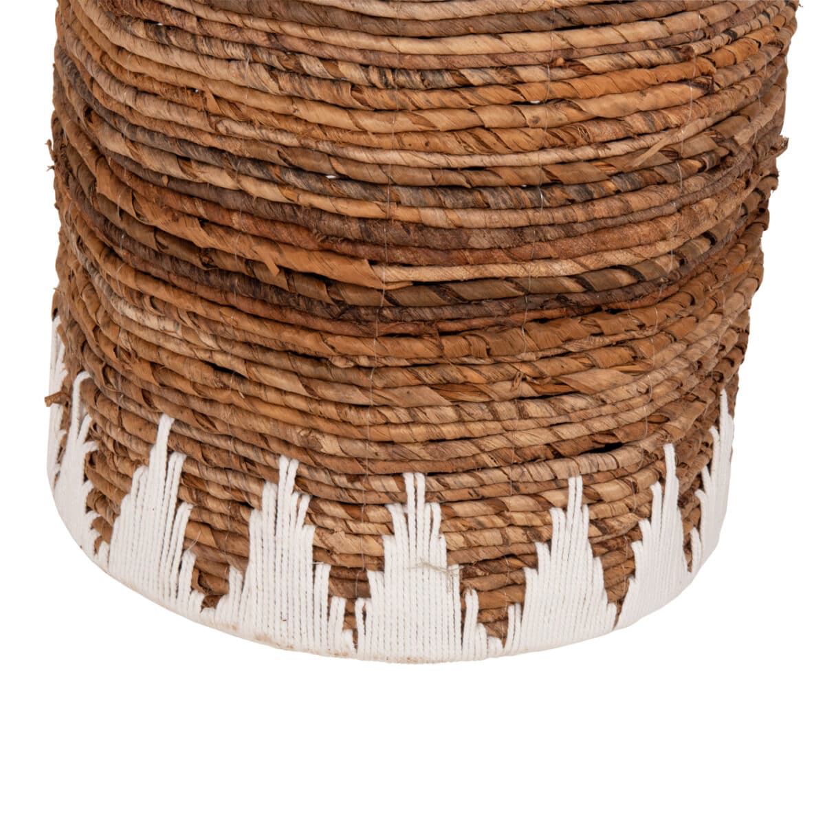 ΚΑΛΑΘΙΑ ΨΑΘΙΝΑ ΣΤΡΟΓΓΥΛΑ ΜΕ ΚΑΠΑΚΙ ΣΕΤ 3τμχ HM4306 ΣΕ ΦΥΣΙΚΟ-ΛΕΥΚΟ Φ42x63Υεκ. - Image 5