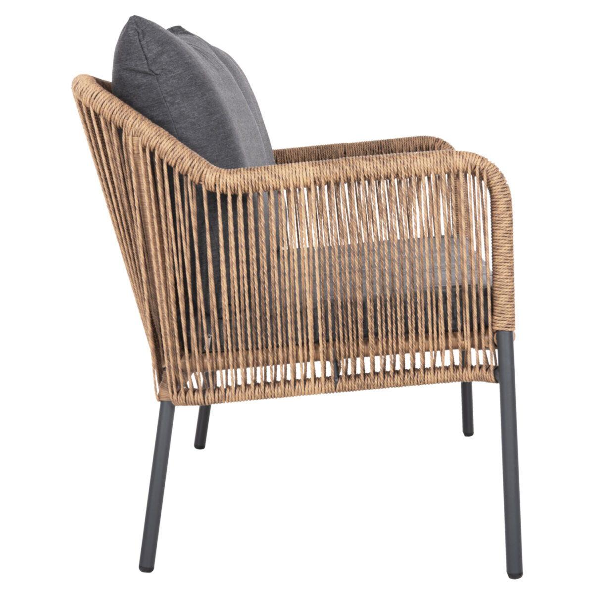 ΚΑΝΑΠΕΣ ΕΞ.ΧΩΡΟΥ BAFFIN HM6054.03 ΑΛΟΥΜ. ΑΝΘΡΑΚΙ-ΣΥΝΘ.RATTAN ΜΠΕΖ-ΑΝΘΡΑΚΙ ΜΑΞΙΛΑΡΙΑ - Image 4