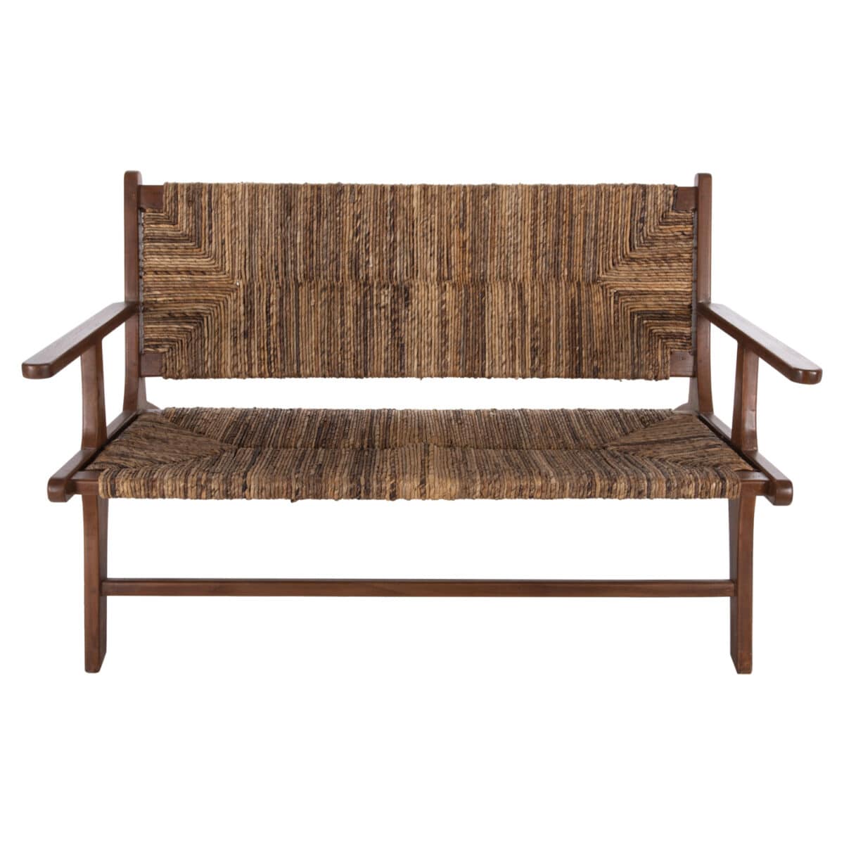 ΚΑΝΑΠΕΣ ΕΞΩΤ.ΧΩΡΟΥ 2-ΘΕΣΙΟΣ TONDO HM9915 ΞΥΛΟ ΤΕΑΚ ΚΑΙ ΣΧΟΙΝΙ ΜΠΑΝΑΝΑΣ 120x76x68,5Υεκ - Image 3