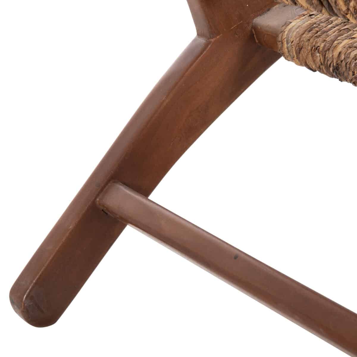 ΚΑΝΑΠΕΣ ΕΞΩΤ.ΧΩΡΟΥ 2-ΘΕΣΙΟΣ TONDO HM9915 ΞΥΛΟ ΤΕΑΚ ΚΑΙ ΣΧΟΙΝΙ ΜΠΑΝΑΝΑΣ 120x76x68,5Υεκ - Image 9