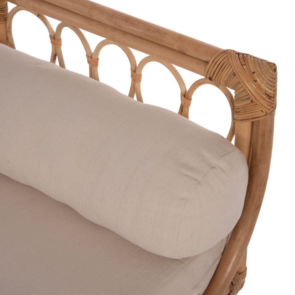 ΚΑΝΑΠΕΣ ΕΞΩΤΕΡΙΚΟΥ ΧΩΡΟΥ CHARMELLA HM9659 ΦΥΣΙΚΟ RATTAN-ΜΠΕΖ ΜΑΞΙΛΑΡΙΑ 187x69x76Yεκ. - Image 6