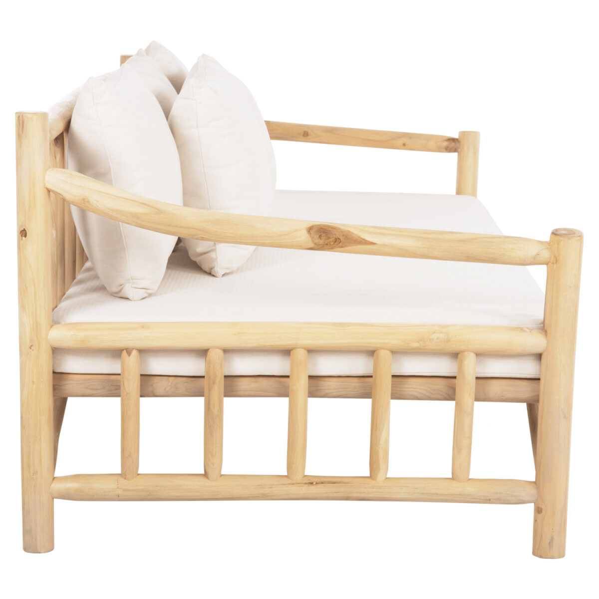 ΚΑΝΑΠΕΣ ΤΡΙΘΕΣΙΟΣ TORC HM9339 ΑΠΟ ΜΑΣΙΦ ΞΥΛΟ TΕΑK ΦΥΣΙΚΟ - ΛΕΥΚΟ 200x100x80Yεκ. - Image 4