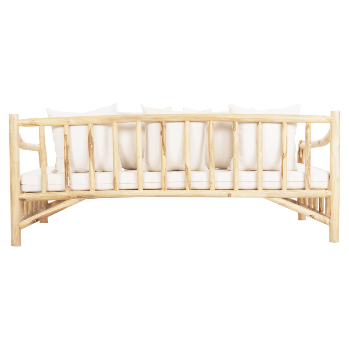 ΚΑΝΑΠΕΣ ΤΡΙΘΕΣΙΟΣ TORC HM9339 ΑΠΟ ΜΑΣΙΦ ΞΥΛΟ TΕΑK ΦΥΣΙΚΟ - ΛΕΥΚΟ 200x100x80Yεκ. - Image 6