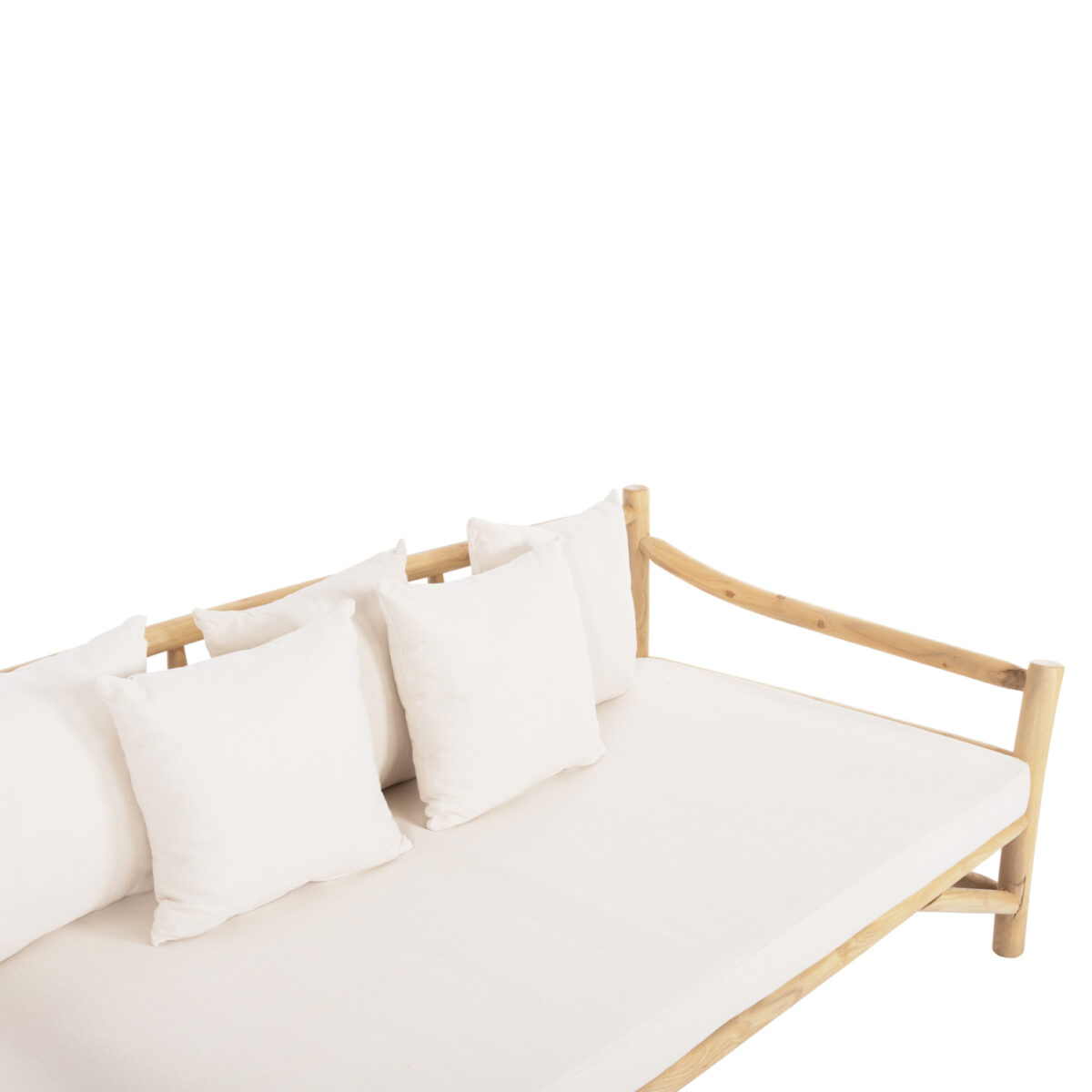 ΚΑΝΑΠΕΣ ΤΡΙΘΕΣΙΟΣ TORC HM9339 ΑΠΟ ΜΑΣΙΦ ΞΥΛΟ TΕΑK ΦΥΣΙΚΟ - ΛΕΥΚΟ 200x100x80Yεκ. - Image 7