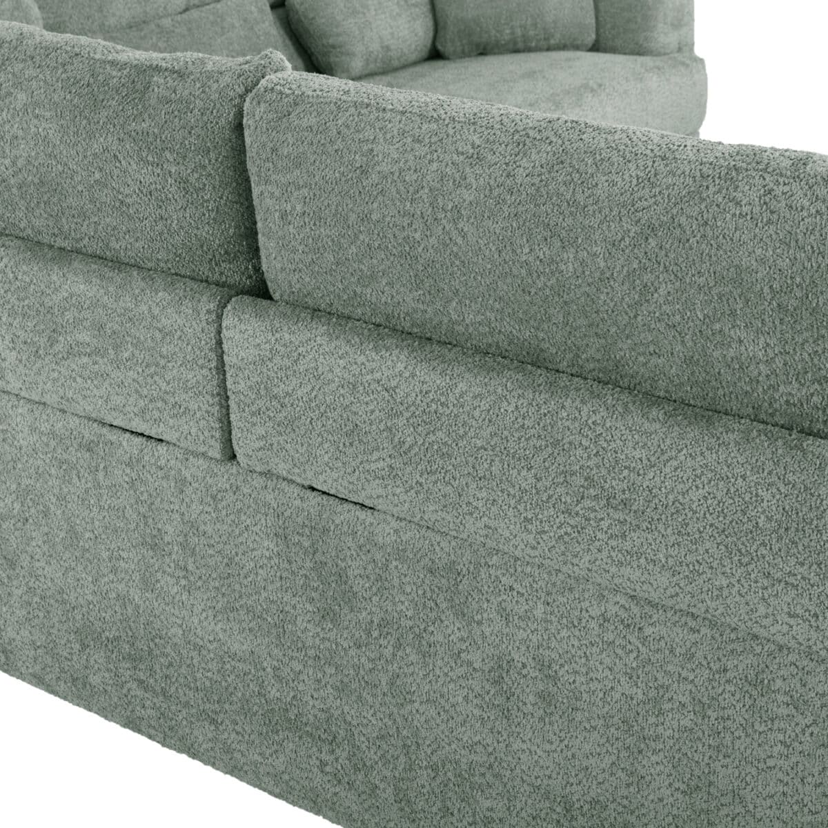 ΚΑΝΑΠΕΣ ΓΩΝΙΑ SYMMET HM3269.06 ΜΕΝΤΑ ΥΦΑΣΜΑ-ΑΝΘΡΑΚΙ ΠΟΔΙΑ 314x314x90-102Yεκ. - Image 9