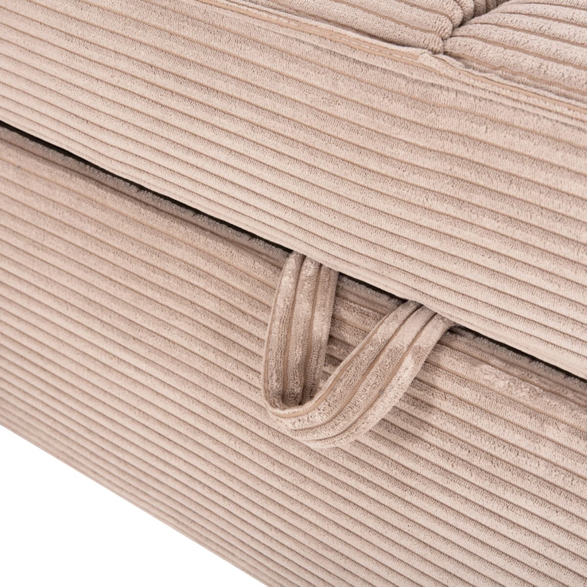 ΚΑΝΑΠΕΣ-ΚΡΕΒΑΤΙ-ΑΡΙΣΤ.ΓΩΝΙΑ ΜΕ ΑΠΟΘ.ΧΩΡΟ ALDO HM3276.01L ΜΠΕΖ ΥΦΑΣΜΑ 256x159x87Υεκ - Image 9