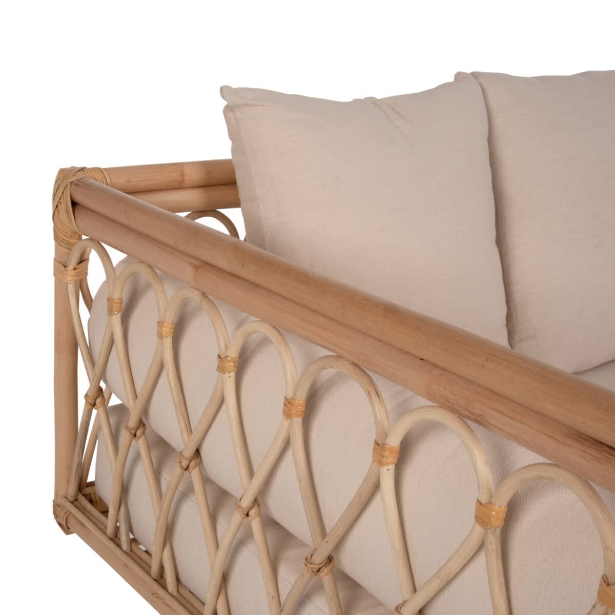 ΚΑΝΑΠΕΣ-ΚΡΕΒΑΤΙ ΕΞ. ΧΩΡΟΥ ALIKI HM9658 RATTAΝ ΦΥΣΙΚΟ-ΜΠΕΖ ΜΑΞΙΛΑΡΙΑ 200x100x86Yεκ. - Image 9