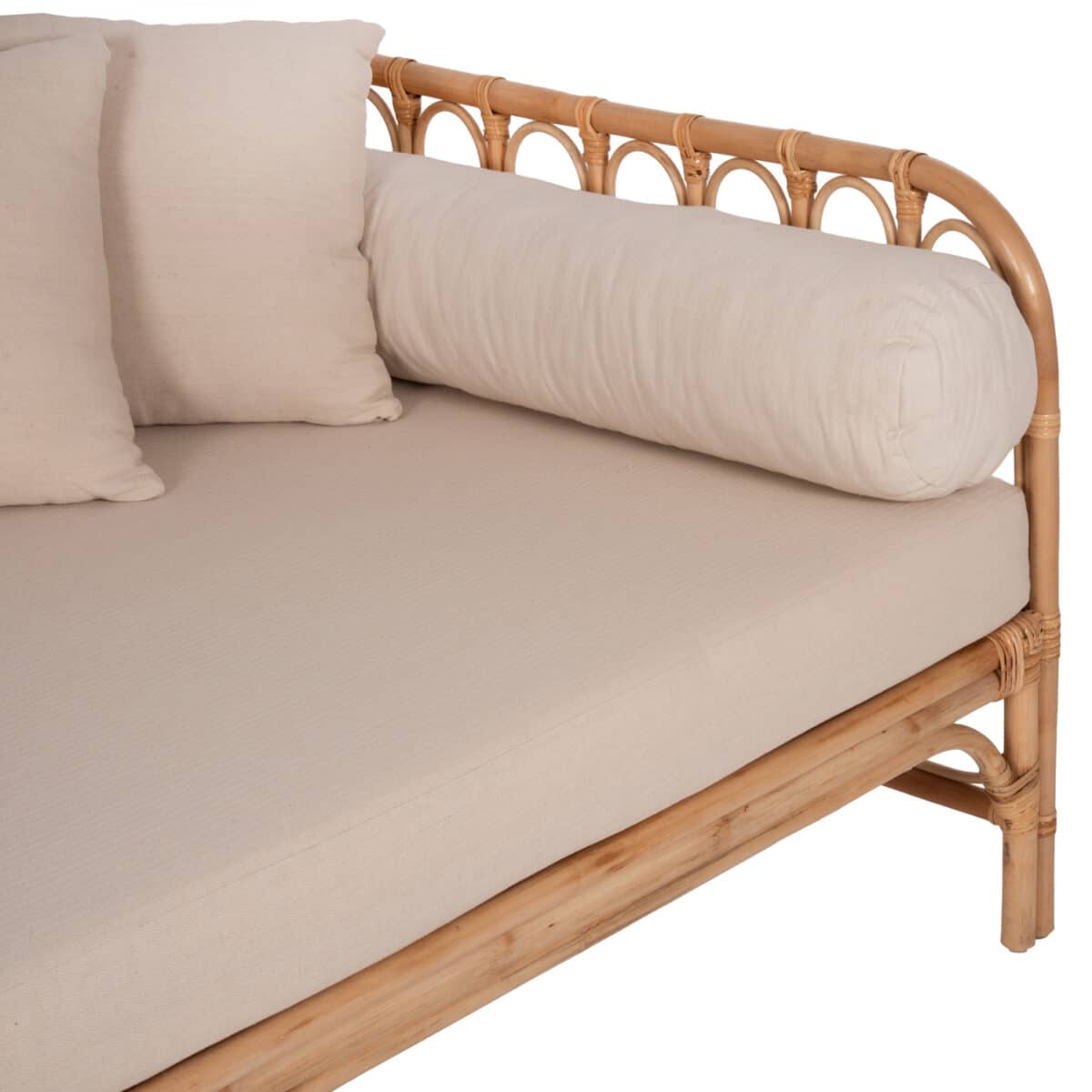 ΚΑΝΑΠΕΣ-ΚΡΕΒΑΤΙ ΕΞ. ΧΩΡΟΥ LIGNANO HM9660 RATTAΝ ΦΥΣΙΚΟ-ΜΠΕΖ ΜΑΞΙΛΑΡΙΑ 200x100x75Υεκ. - Image 6