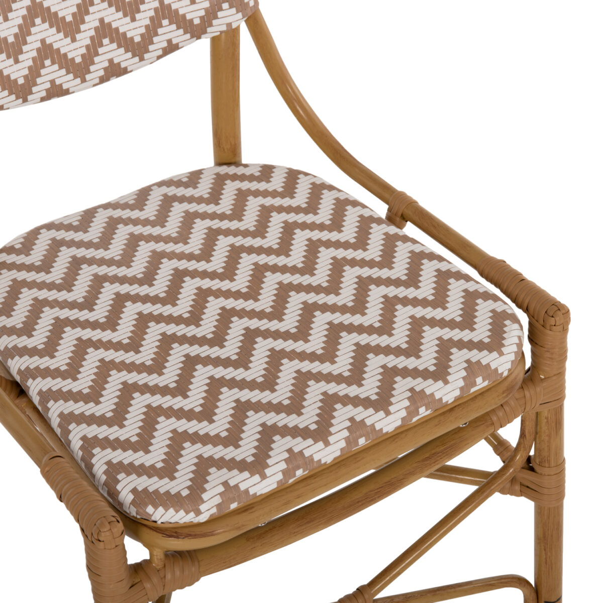 ΚΑΡΕΚΛΑ ΑΛΟΥΜΙΝΙΟΥ BAMBOO LOOK ΦΥΣΙΚΟ - ΛΕΥΚΟ HM5927.03 46x56x95Yεκ. - Image 8