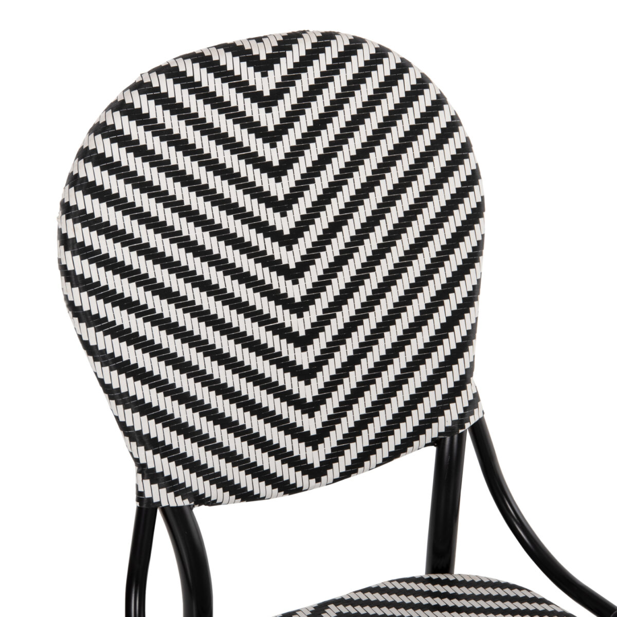 ΚΑΡΕΚΛΑ ΑΛΟΥΜΙΝΙΟΥ ΜΕ TEXTLINE ΜΑΥΡΟ-ΛΕΥΚΟ HM5927.01 46x56x95Yεκ. - Image 7