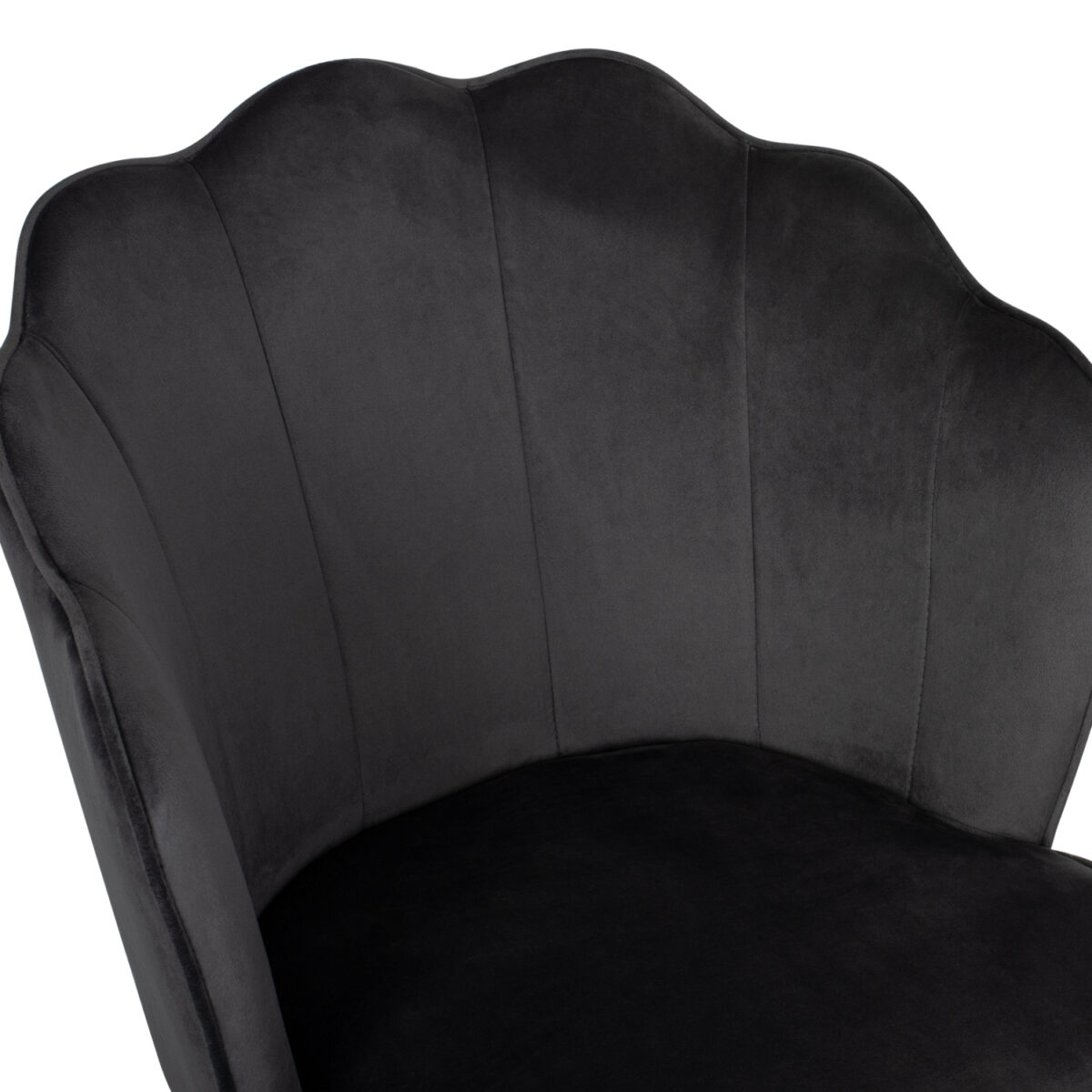 ΚΑΡΕΚΛΑ AVIE ΒΕΛΟΥΔΟ ΓΚΡΙ ΜΕ ΜΕΤΑΛΛΙΚΟ ΣΚΕΛΕΤΟ HM8737.01 48x48x85Y εκ. - Image 7