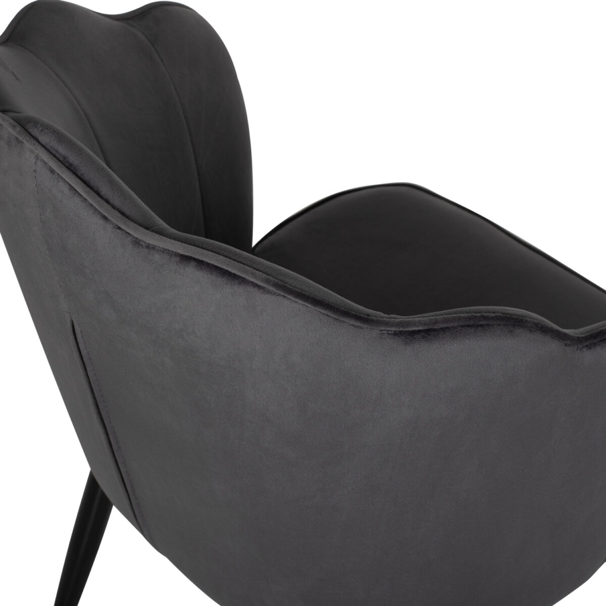 ΚΑΡΕΚΛΑ AVIE ΒΕΛΟΥΔΟ ΓΚΡΙ ΜΕ ΜΕΤΑΛΛΙΚΟ ΣΚΕΛΕΤΟ HM8737.01 48x48x85Y εκ. - Image 10