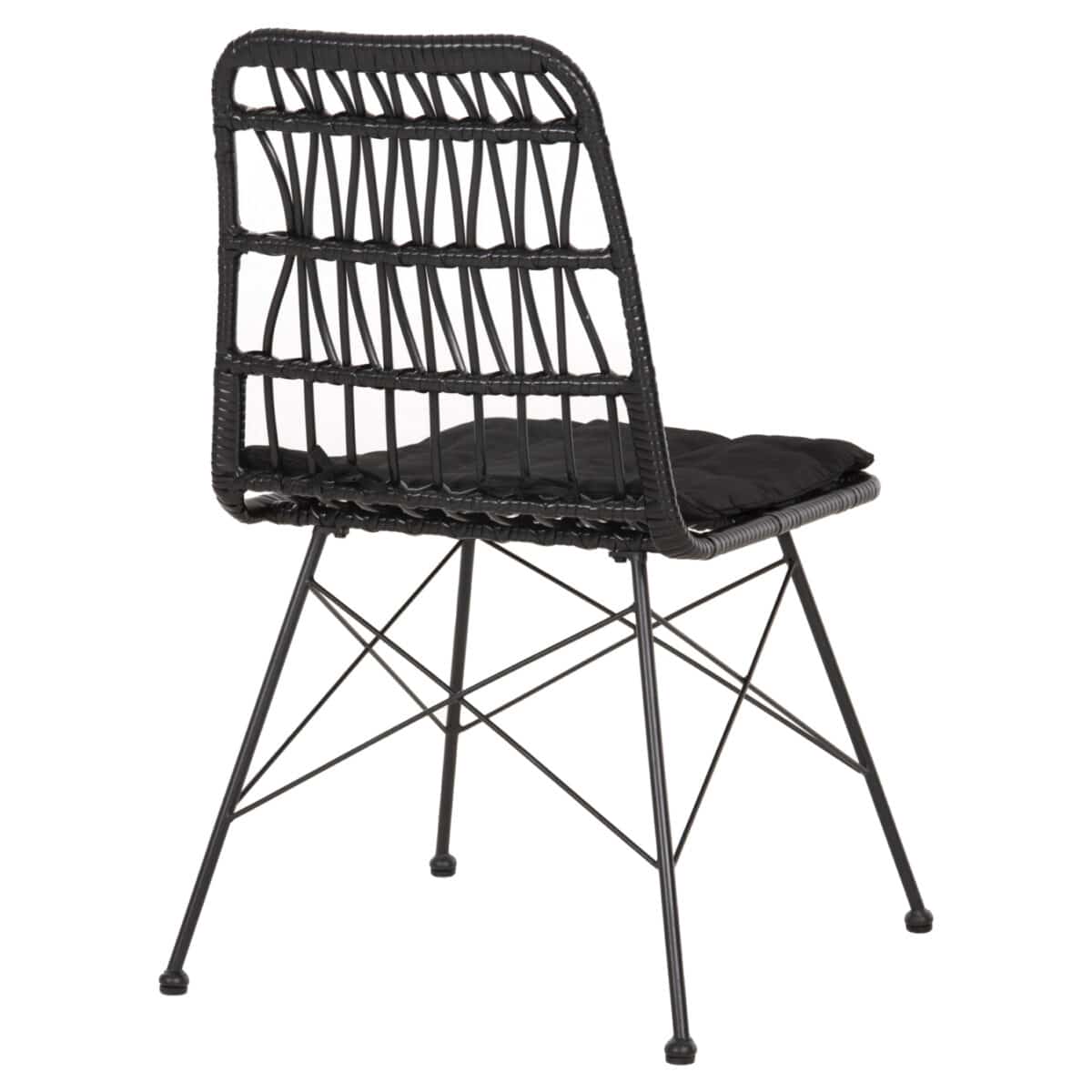 ΚΑΡΕΚΛΑ ΕΞ.ΧΩΡΟΥ ALLEGRA HM5453.12 ΜΕΤΑΛΛΟ-ΜΑΞΙΛΑΡΙ-WICKER ΜΑΥΡΟ 52x52x83,5Yεκ. - Image 5