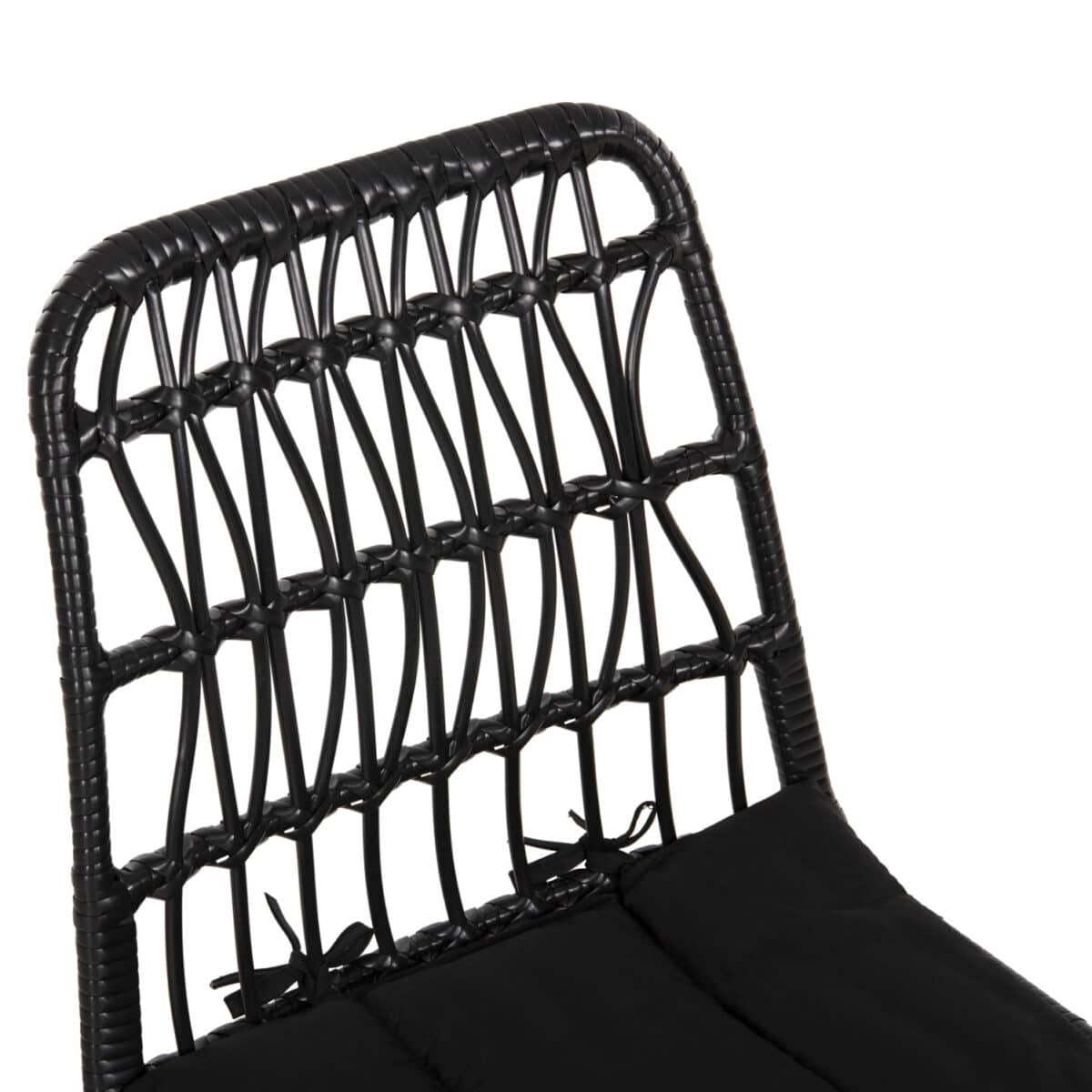 ΚΑΡΕΚΛΑ ΕΞ.ΧΩΡΟΥ ALLEGRA HM5453.12 ΜΕΤΑΛΛΟ-ΜΑΞΙΛΑΡΙ-WICKER ΜΑΥΡΟ 52x52x83,5Yεκ. - Image 7