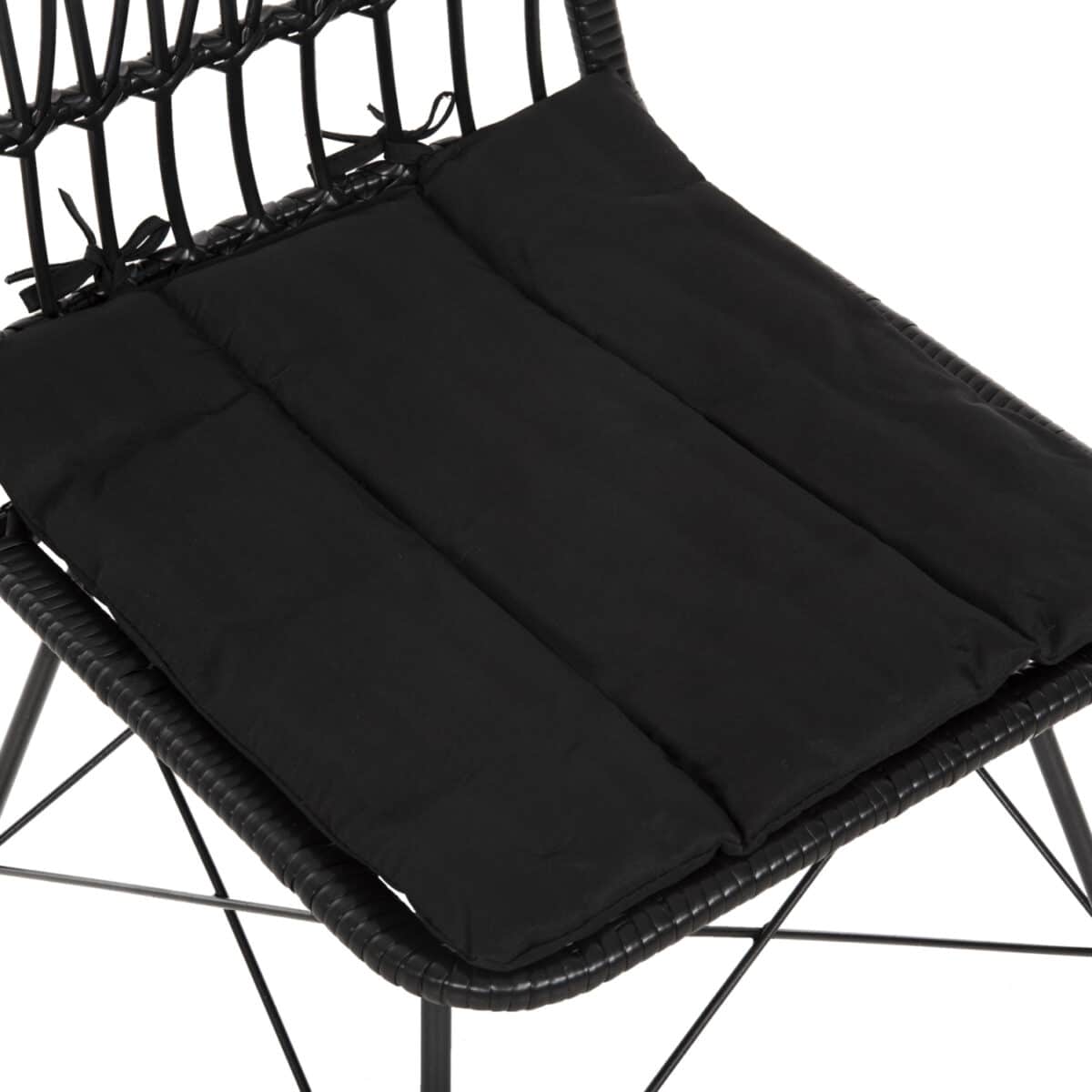 ΚΑΡΕΚΛΑ ΕΞ.ΧΩΡΟΥ ALLEGRA HM5453.12 ΜΕΤΑΛΛΟ-ΜΑΞΙΛΑΡΙ-WICKER ΜΑΥΡΟ 52x52x83,5Yεκ. - Image 8