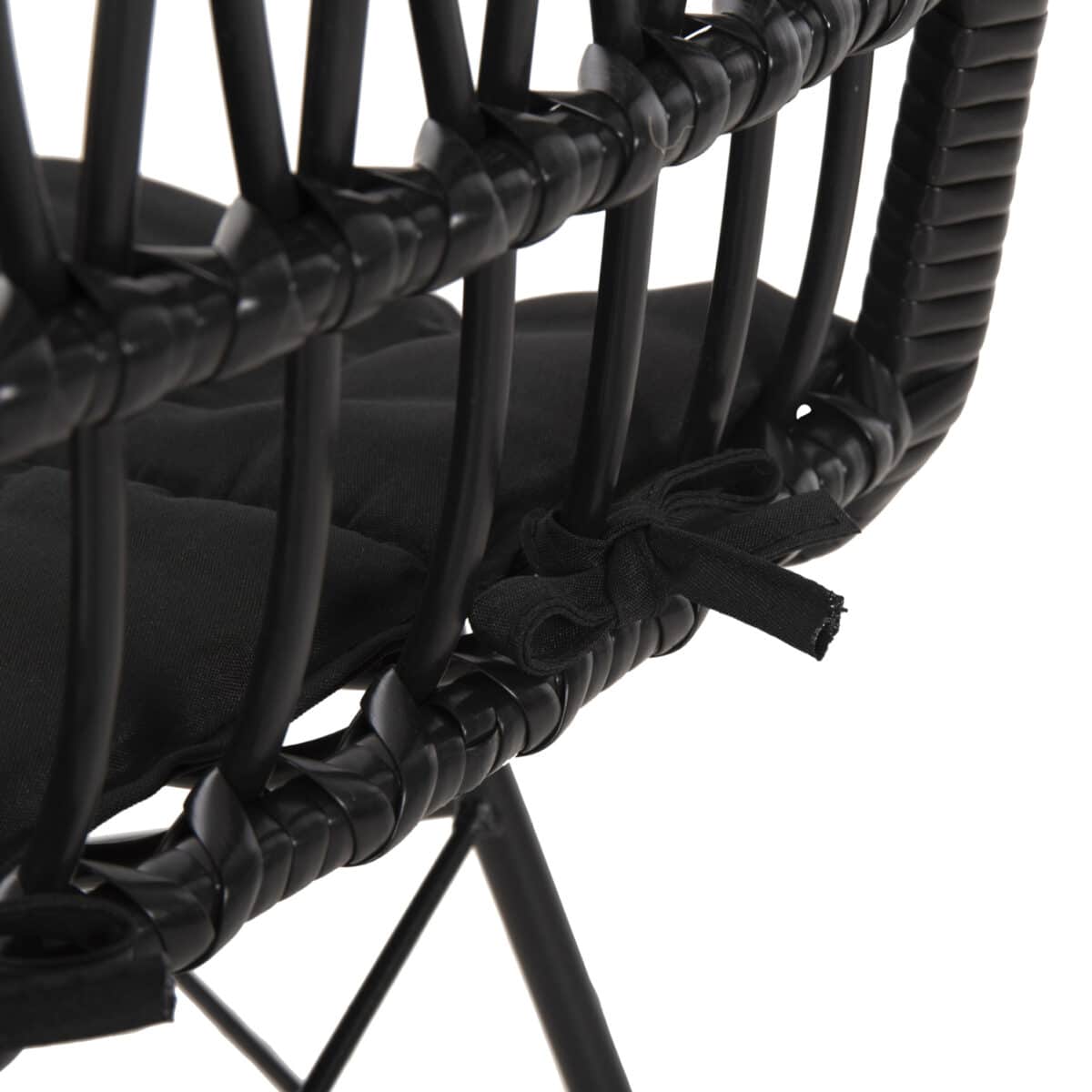 ΚΑΡΕΚΛΑ ΕΞ.ΧΩΡΟΥ ALLEGRA HM5453.12 ΜΕΤΑΛΛΟ-ΜΑΞΙΛΑΡΙ-WICKER ΜΑΥΡΟ 52x52x83,5Yεκ. - Image 9