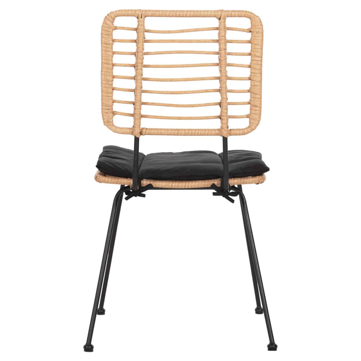 ΚΑΡΕΚΛΑ ΕΞ.ΧΩΡΟΥ ALLEGRA HM5454.11 ΜΕΤΑΛΛΟ&ΜΑΞΙΛΑΡΙ ΜΑΥΡΟ-ΜΠΕΖ WICKER 50,5x49,5x88Υεκ - Image 6