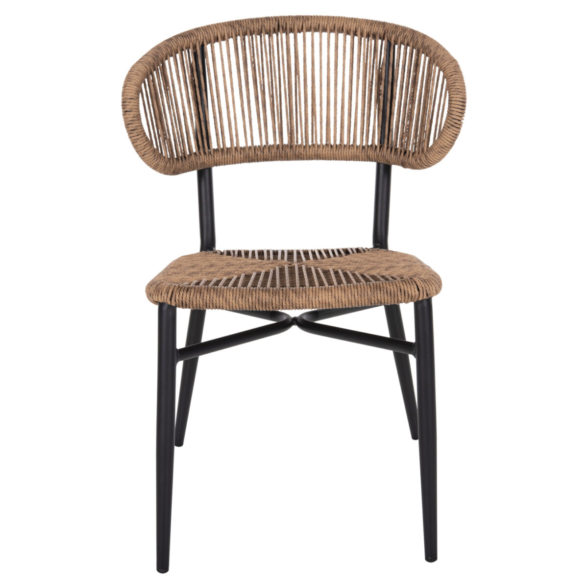 ΚΑΡΕΚΛΑ ΕΞ.ΧΩΡΟΥ EULO HM6049.02 ΑΛΟΥΜΙΝΙΟ ΣΕ ΜΑΥΡΟ -ΣΥΝΘΕΤΙΚΟ RATTAN - Image 3