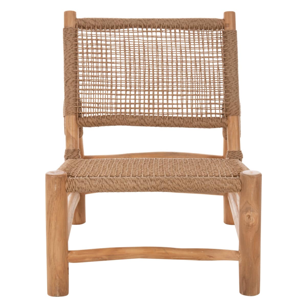 ΚΑΡΕΚΛΑ LONDER HM5986 ΞΥΛΟ TEAK ΣΕ ΦΥΣΙΚΟ ΚΑΙ ΣΥΝΘΕΤΙΚΟ RATTAN 63x77x77Υεκ. - Image 3