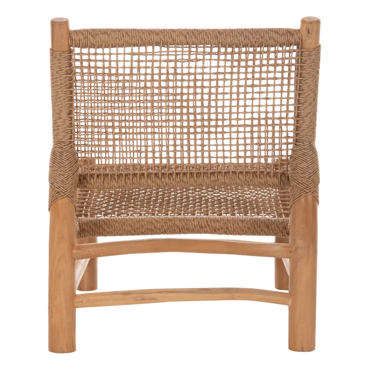 ΚΑΡΕΚΛΑ LONDER HM5986 ΞΥΛΟ TEAK ΣΕ ΦΥΣΙΚΟ ΚΑΙ ΣΥΝΘΕΤΙΚΟ RATTAN 63x77x77Υεκ. - Image 6