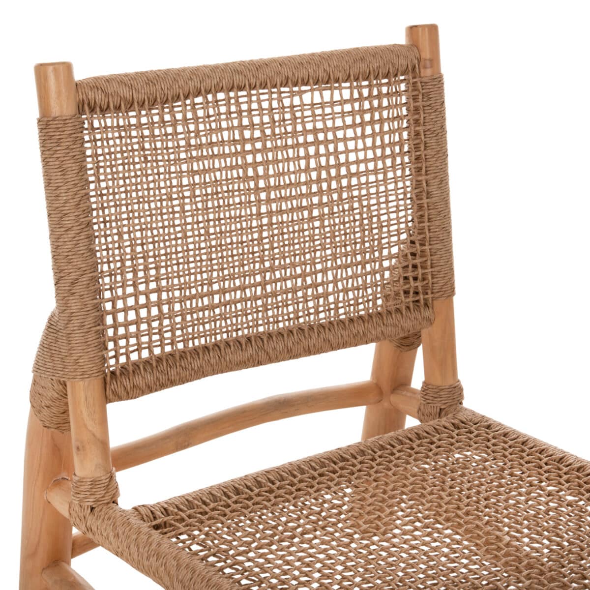 ΚΑΡΕΚΛΑ LONDER HM5986 ΞΥΛΟ TEAK ΣΕ ΦΥΣΙΚΟ ΚΑΙ ΣΥΝΘΕΤΙΚΟ RATTAN 63x77x77Υεκ. - Image 7
