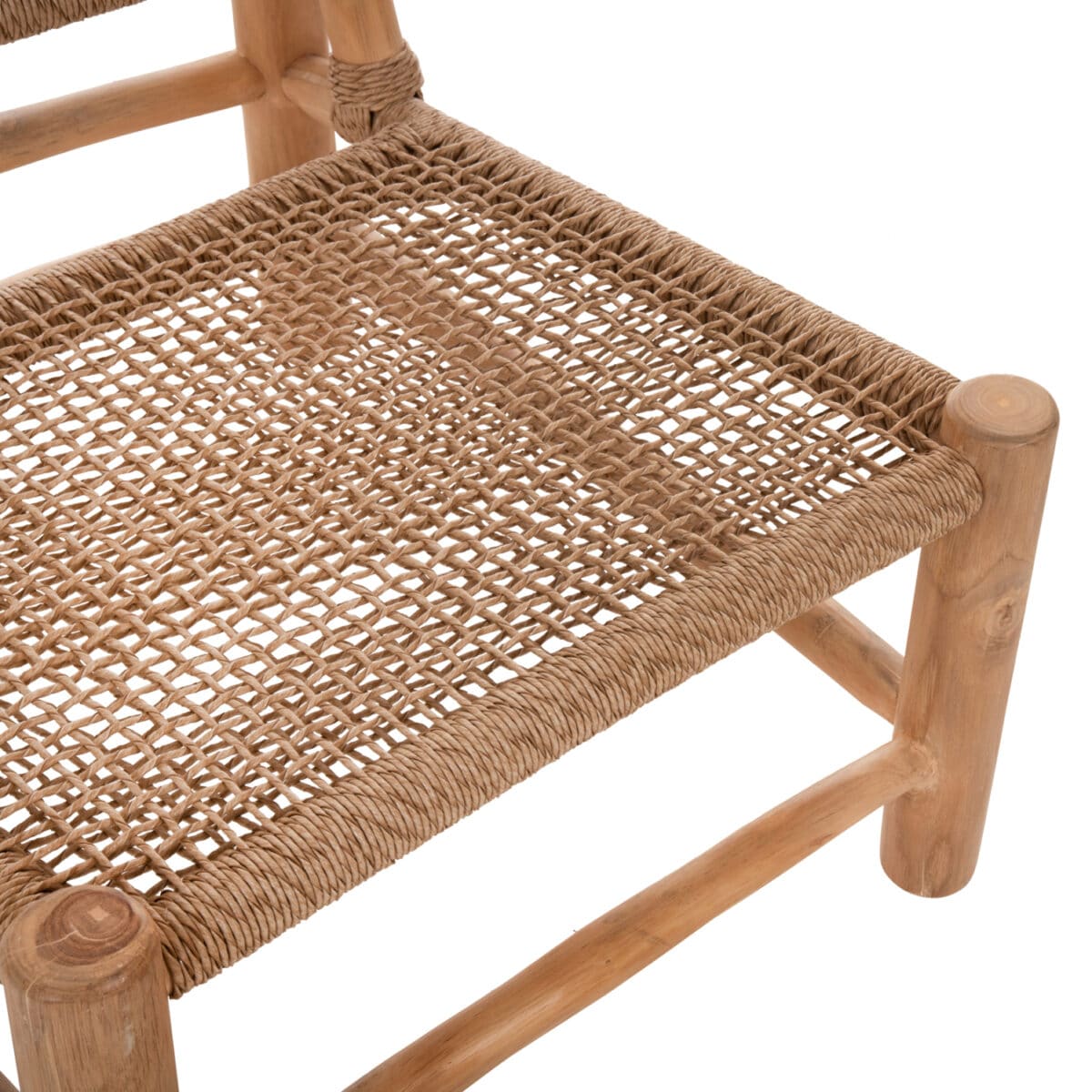 ΚΑΡΕΚΛΑ LONDER HM5986 ΞΥΛΟ TEAK ΣΕ ΦΥΣΙΚΟ ΚΑΙ ΣΥΝΘΕΤΙΚΟ RATTAN 63x77x77Υεκ. - Image 8