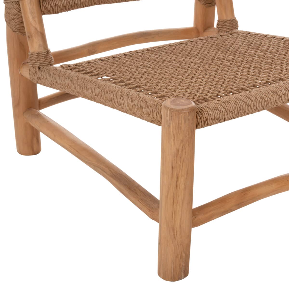ΚΑΡΕΚΛΑ LONDER HM5986 ΞΥΛΟ TEAK ΣΕ ΦΥΣΙΚΟ ΚΑΙ ΣΥΝΘΕΤΙΚΟ RATTAN 63x77x77Υεκ. - Image 9