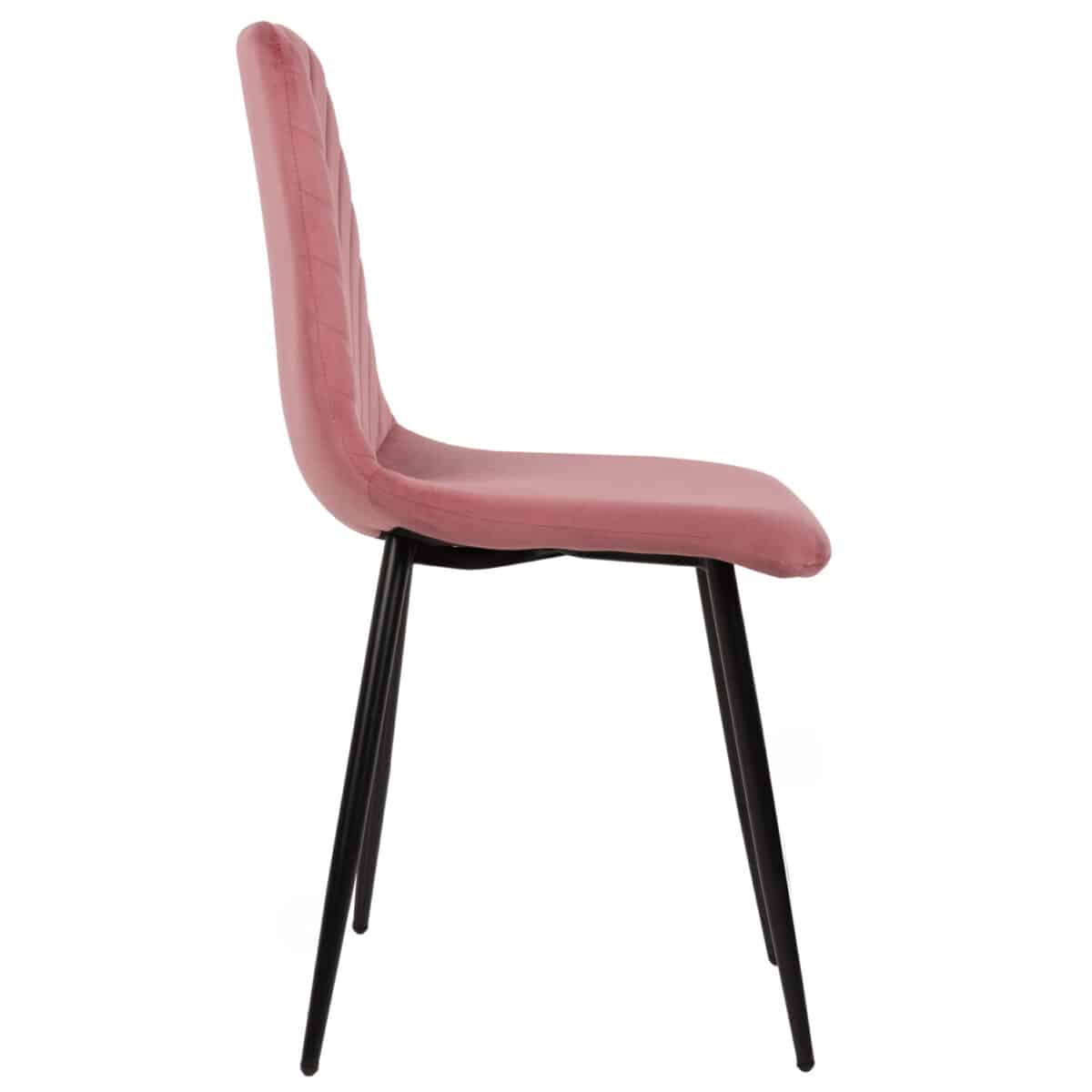 ΚΑΡΕΚΛΑ LATRELL HM8587.02 ΒΕΛΟΥΔΟ ΣΑΠΙΟ ΜΗΛΟ ΜΕ ΜΑΥΡΑ ΜΕΤΑΛΛΙΚΑ ΠΟΔΙΑ 43x54x88Υεκ. - Image 4