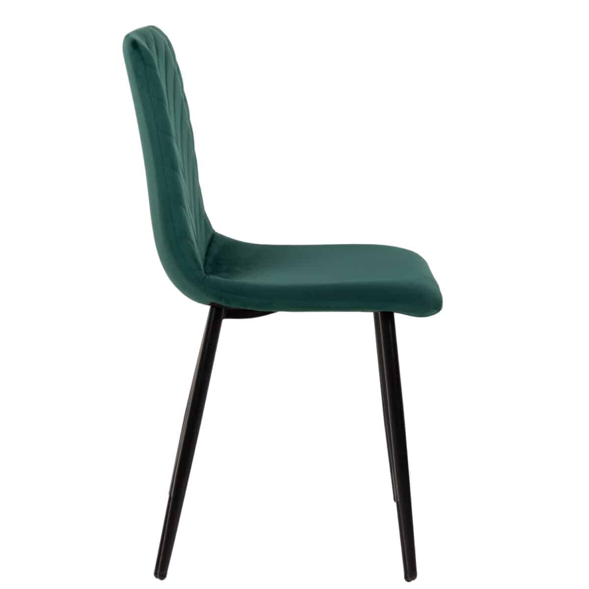 ΚΑΡΕΚΛΑ LATRELL HM8587.03 ΒΕΛΟΥΔΟ ΚΥΠΑΡΙΣΣΙ ΜΕ ΜΑΥΡΑ ΜΕΤΑΛΛΙΚΑ ΠΟΔΙΑ 43x54x88Υεκ. - Image 4