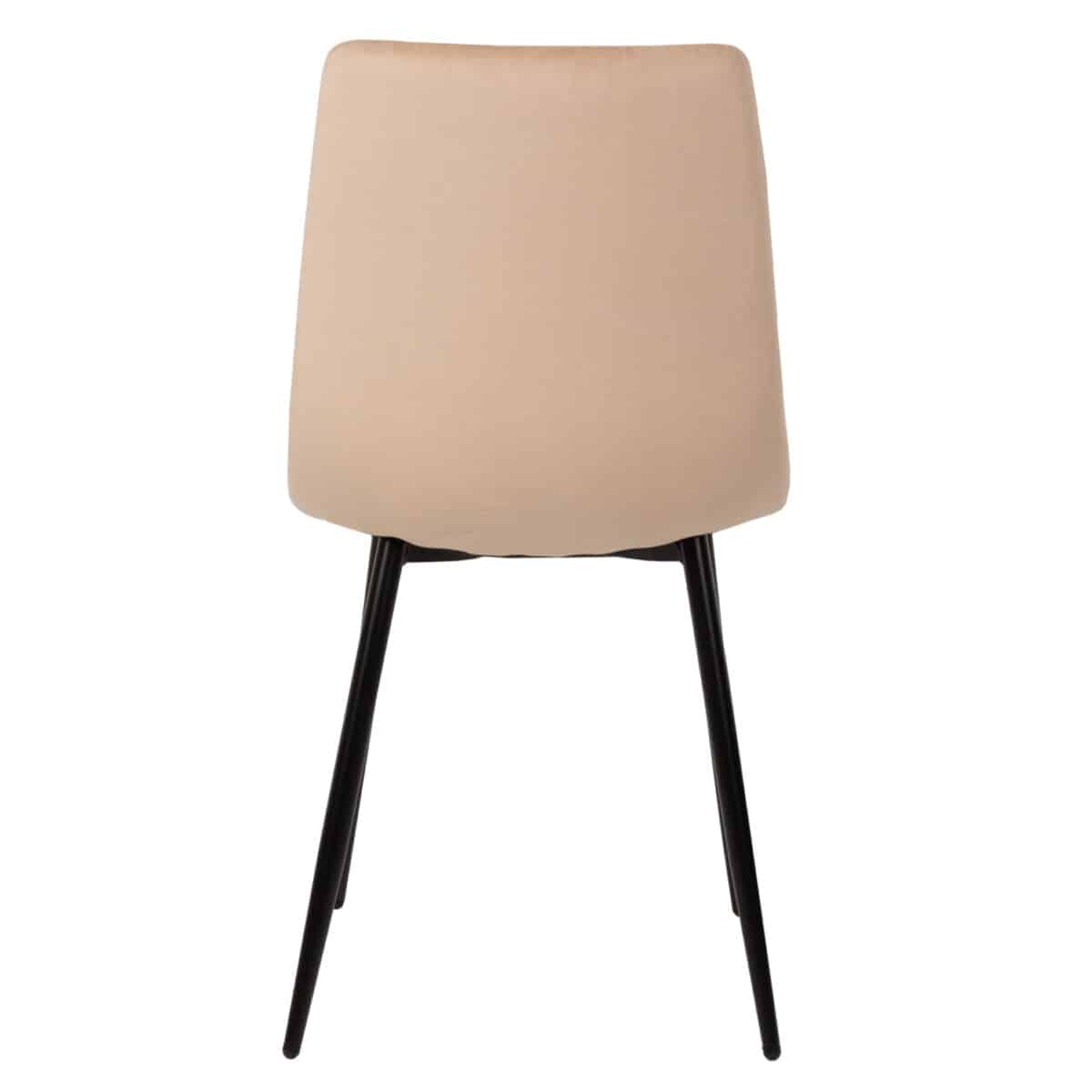 ΚΑΡΕΚΛΑ LATRELL HM8587.05 ΒΕΛΟΥΔΟ ΕΚΡΟΥ ΜΕ ΜΑΥΡΑ ΜΕΤΑΛΛΙΚΑ ΠΟΔΙΑ 43x54x88Υεκ. - Image 6