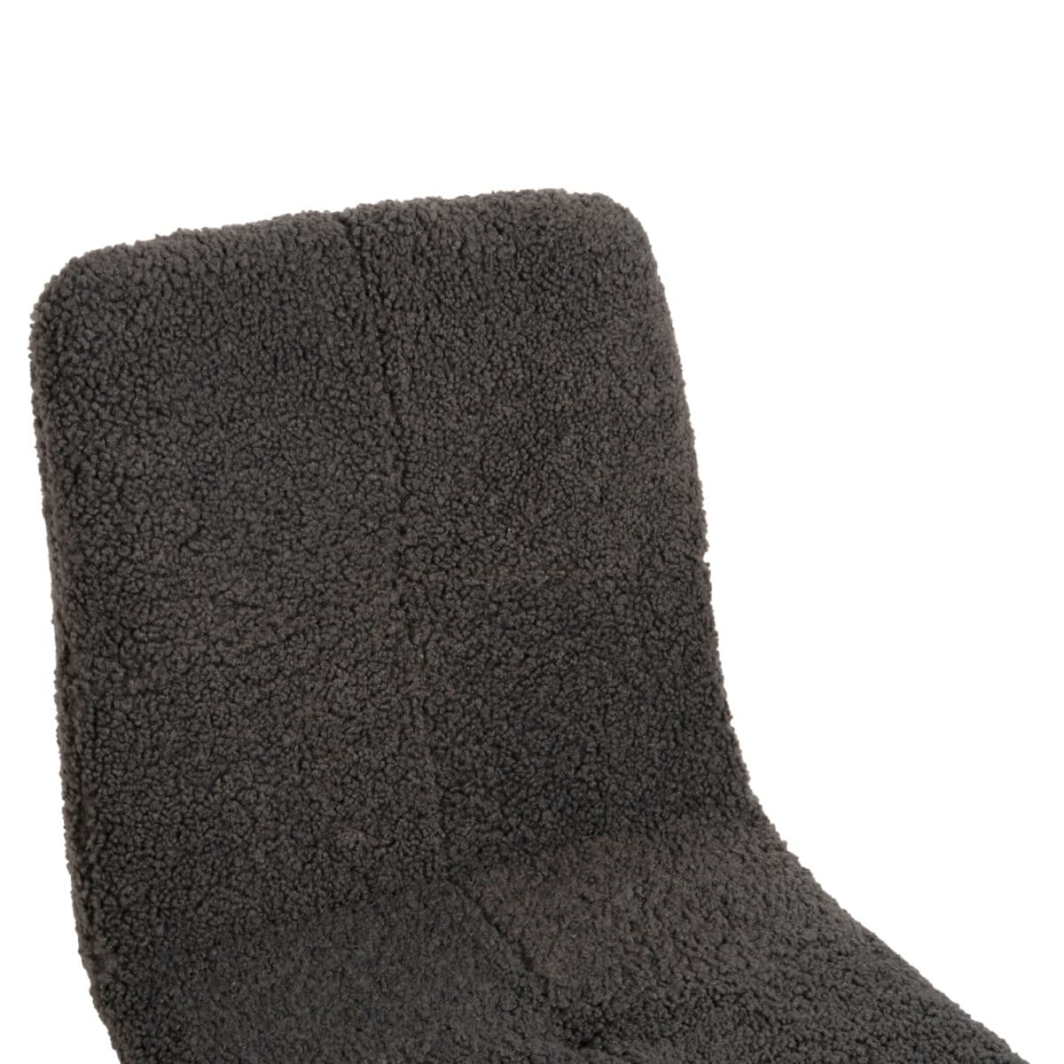 ΚΑΡΕΚΛΑ SHELLY HM8590.01 ΓΚΡΙ TEDDY ΥΦΑΣΜΑ ME ΜΕΤΑΛΛΙΚΑ ΜΑΥΡΑ ΠΟΔΙΑ 48x64x87Yεκ. - Image 7