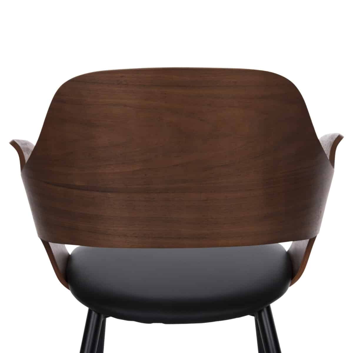 ΚΑΡΕΚΛΑ VELP HM9616.03 ΞΥΛΟ ΣΕ ΚΑΡΥΔΙ-ΜΑΥΡΟ PU-ΜΑΥΡΑ ΜΕΤΑΛ. ΠΟΔΙΑ 55,5x50x79Υεκ. - Image 8