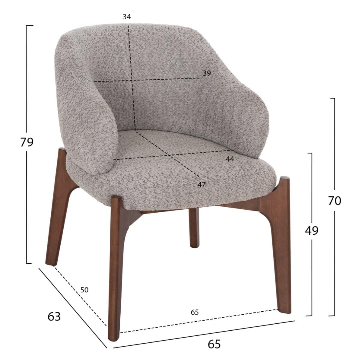 karekla-fb9997103-rubberwood-se-karydi-a-1 ΚΑΡΕΚΛΑ ABAI HM9971.03 RUBBERWOOD ΣΕ ΚΑΡΥΔΙ-ΑΝΟΙΧΤΟ ΓΚΡΙ ΜΠΟΥΚΛΕ 65x63x79Υεκ - Image 2
