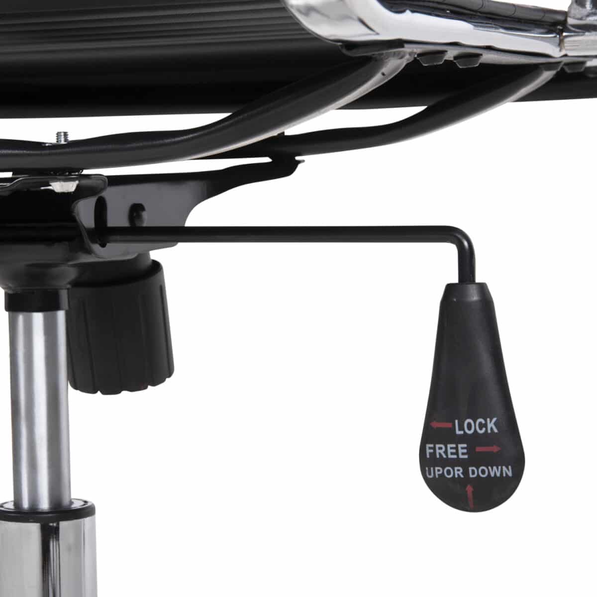 ΚΑΡΕΚΛΑ ΓΡΑΦΕΙΟΥ HM1059.31 ΜΑΥΡΟ PU BOSS ΔΙΕΥΘΥΝΤΟΥ ΠΟΔΙ ΧΡΩΜΙΟΥ 54x57x110Υεκ. - Image 9