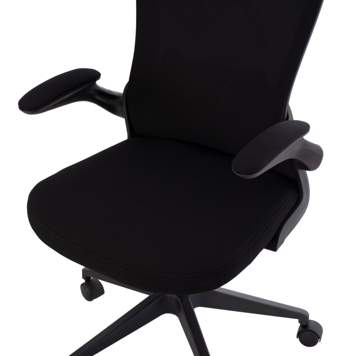 karekla-grafeioy-fb9117801-mayro-mesh-yf-8 ΚΑΡΕΚΛΑ ΓΡΑΦΕΙΟΥ ELSIR HM1178.01 ΜΑΥΡΟ MESH ΜΑΥΡΟΣ ΣΚΕΛΕΤΟΣ 60x56x105 εκ. - Image 9