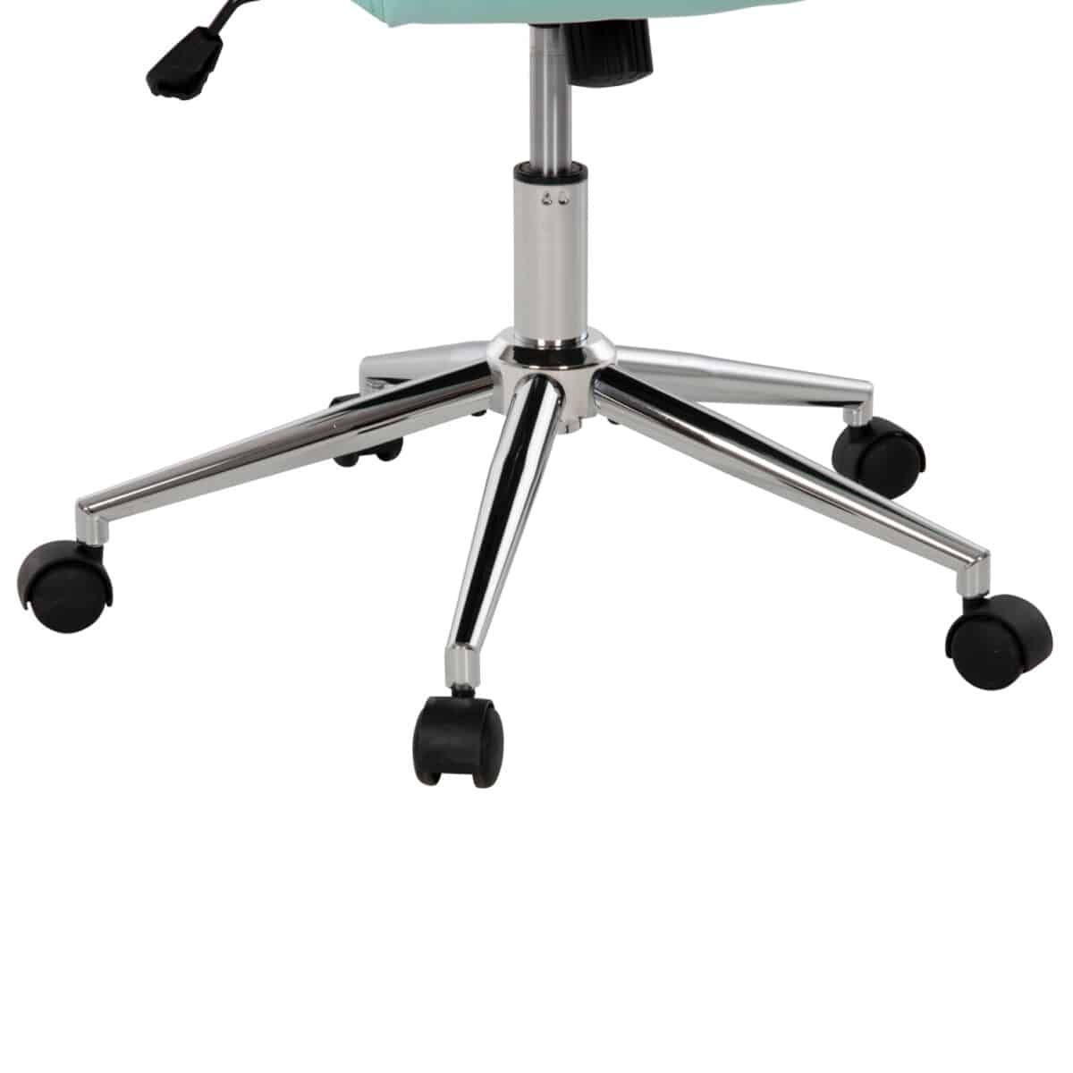 ΚΑΡΕΚΛΑ ΓΡΑΦΕΙΟΥ JOSEF HM1181.08 ΜΕΝΤΑ ΒΕΛΟΥΔΟ-INOX ΒΑΣΗ 58x61x105-113Yεκ. - Image 9